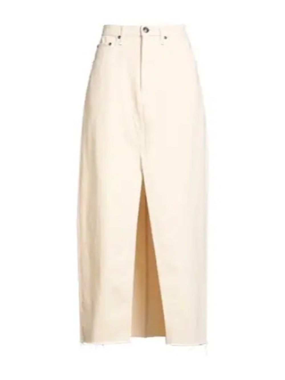 rag & bone Avery Denim Skirt-Cream size 30